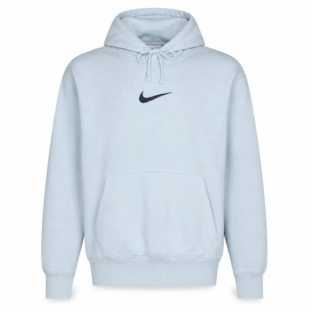 Nike Men's Grey XS Pullover Hoodie with Logo and Drawstring