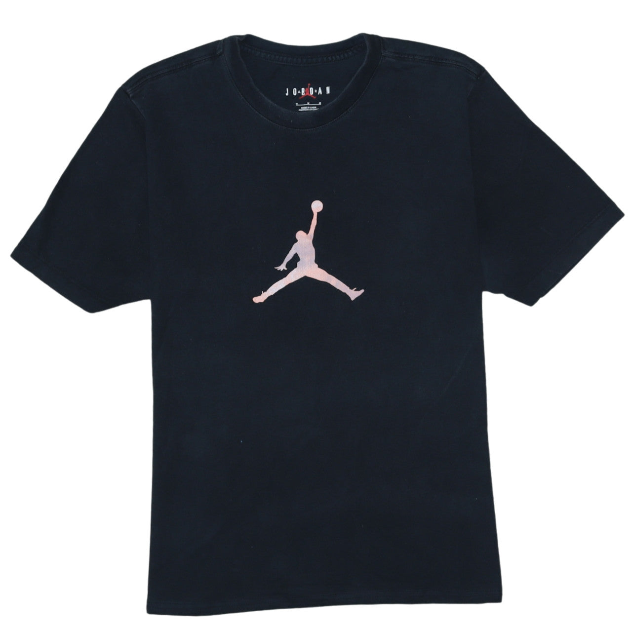 Jordan Men's Black Graphic Sports T-Shirt Size M Cotton