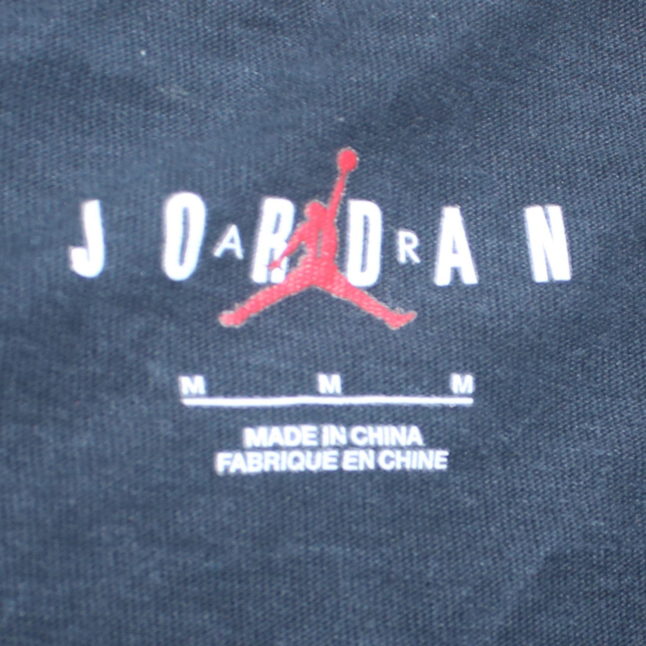 Jordan Men's Black Graphic Sports T-Shirt Size M Cotton