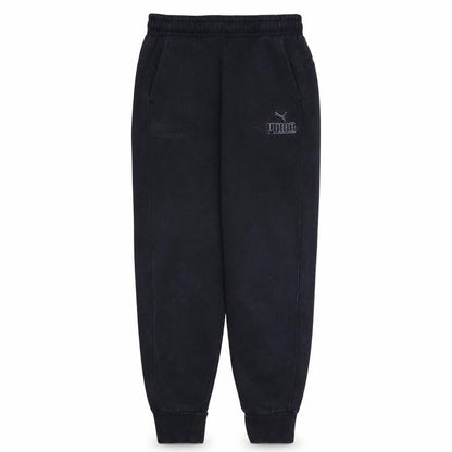 Front view of Puma Men’s Black Small Regular Fit Sweatpants Joggers