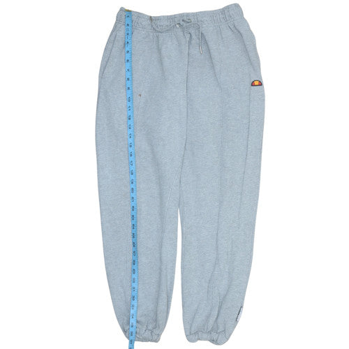Ellesse Womens Grey Size 14 Sweatpants Fleece Elastic Waist Joggers