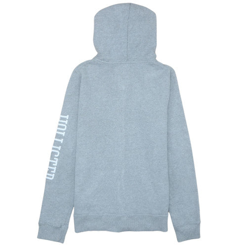 Hollister Women Grey Full Zip Hoodie Small Logo Print Casual