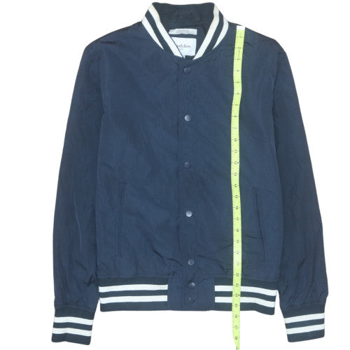 Goodfellow & Co Men's Blue Varsity Jacket M Water Resistant Casual