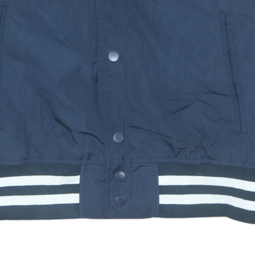 Goodfellow & Co Men's Blue Varsity Jacket M Water Resistant Casual