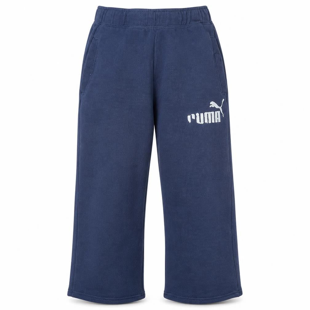Puma Women’s Blue Fleece Sweatpants M Regular Fit Elastic Waist