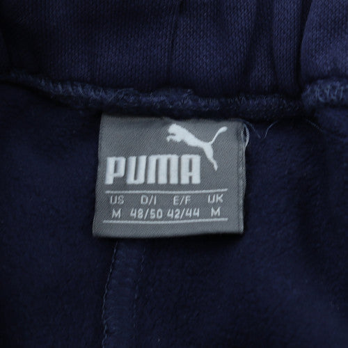 Puma Women’s Blue Fleece Sweatpants M Regular Fit Elastic Waist