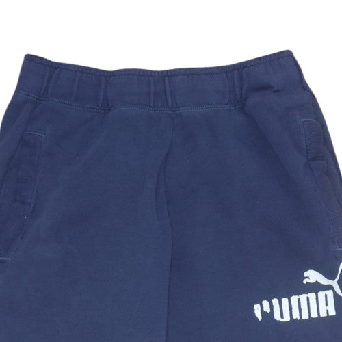 Puma Women’s Blue Fleece Sweatpants M Regular Fit Elastic Waist