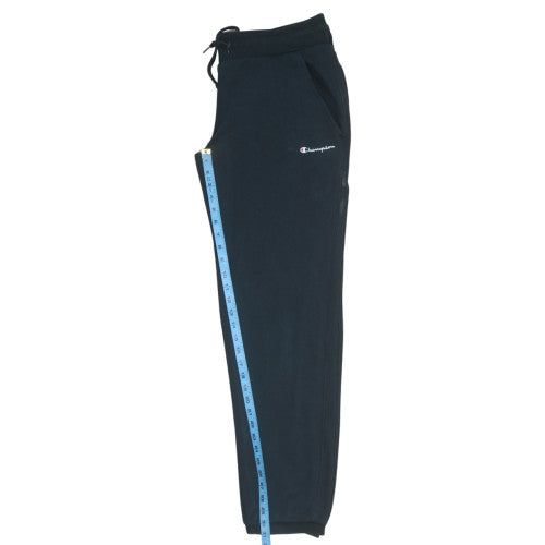 Champion Men's Black L Fleece Sweatpants with Logo