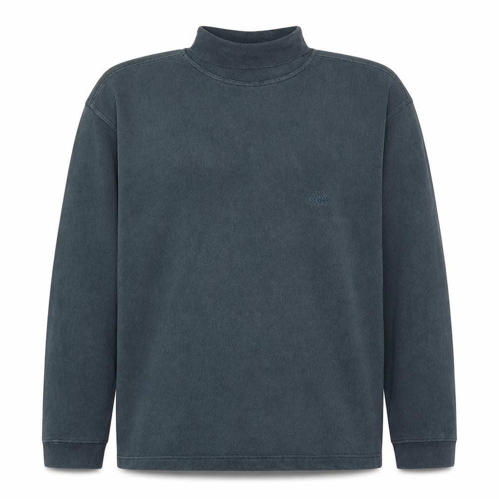 Lee Mens Blue High Neck Pullover Sweatshirt XL Vintage Style