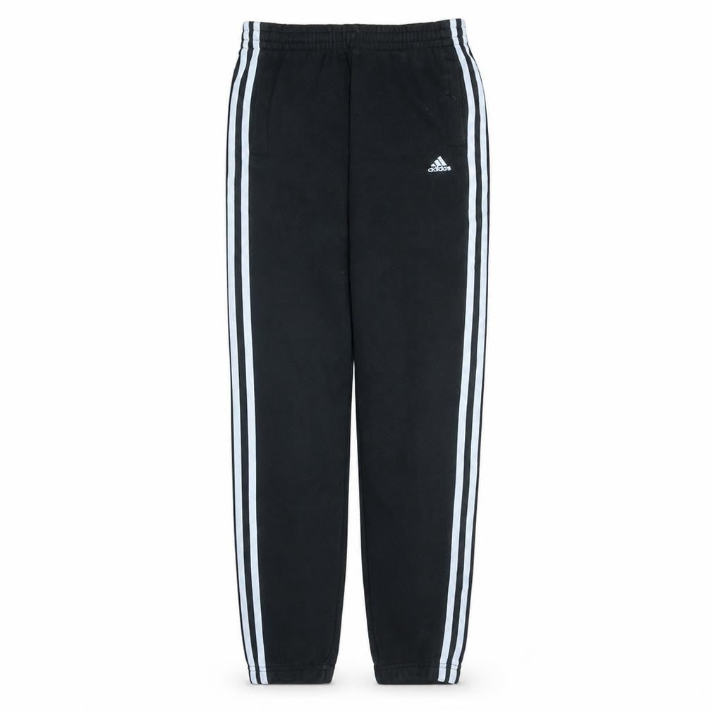 Adidas Boys Black Jogger Trousers 13-14 Years Cotton Blend Sportswear