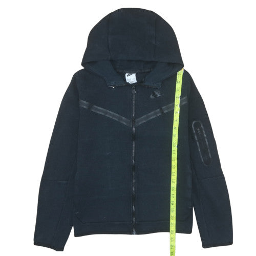 Nike Boys Black Full Zip Hoodie XL 158-170cm Hooded Sweatshirt
