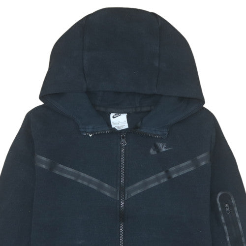 Nike Boys Black Full Zip Hoodie XL 158-170cm Hooded Sweatshirt