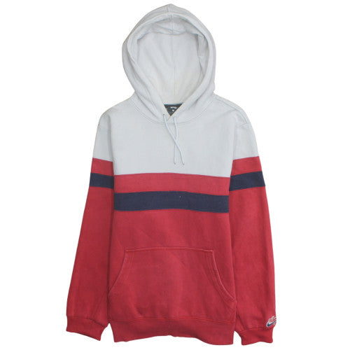 Nike SB Men's Red White Pullover Hoodie Large Fleece Sportswear