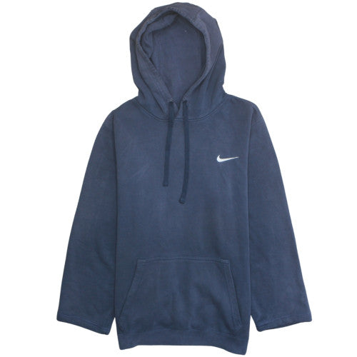 Nike Men's Blue Pullover Hoodie Small Fleece Cotton Blend