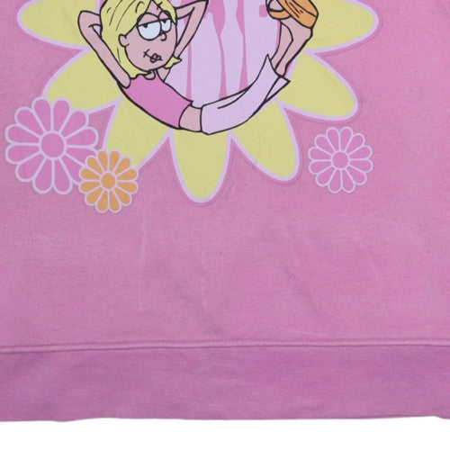 Disney Lizzie McGuire Pink Graphic Sweatshirt Girls S Pullover