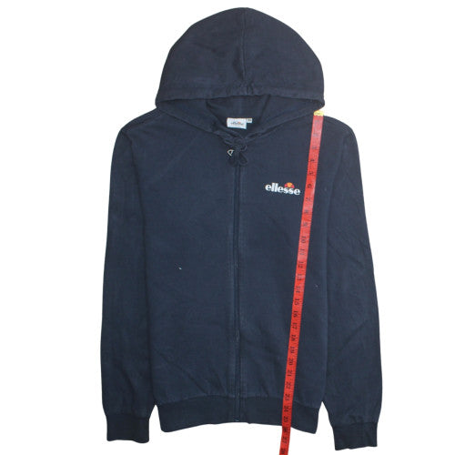 Ellesse Men's Blue Full Zip Hoodie Size M Cotton Logo Sweatshirt