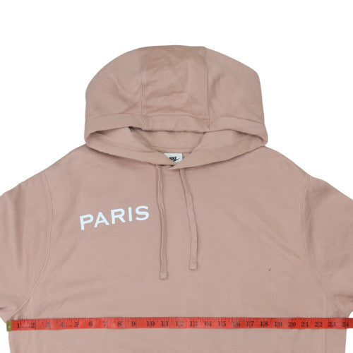 Nike Men's Beige Paris Pullover Hoodie L Graphic Fleece Sweatshirt