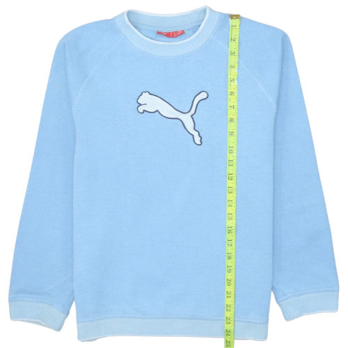 Puma Boys Blue Crew Neck Sweatshirt XL (14-15 Years) Cotton Blend