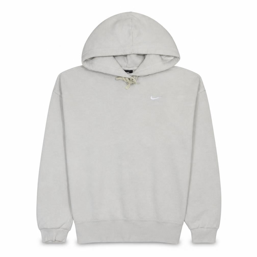 Nike Women Beige Hoodie Medium Pullover Fleece Sweatshirt