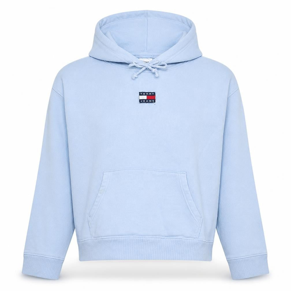 Tommy Jeans Womens Light Blue XL Pullover Hoodie 100% Cotton