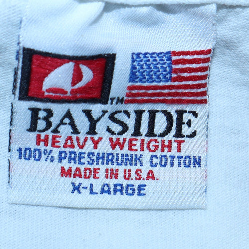 Bayside Men’s White Morrissey Long Sleeve Band T-Shirt XL