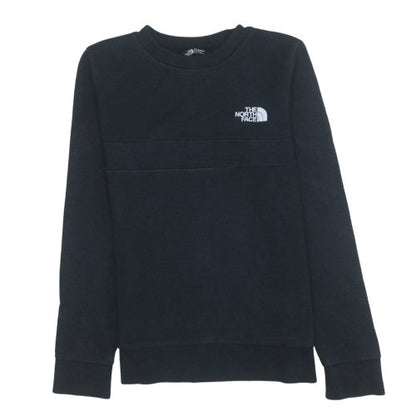 Additional front view of The North Face boys’ black xl pullover fleece sweatshirt