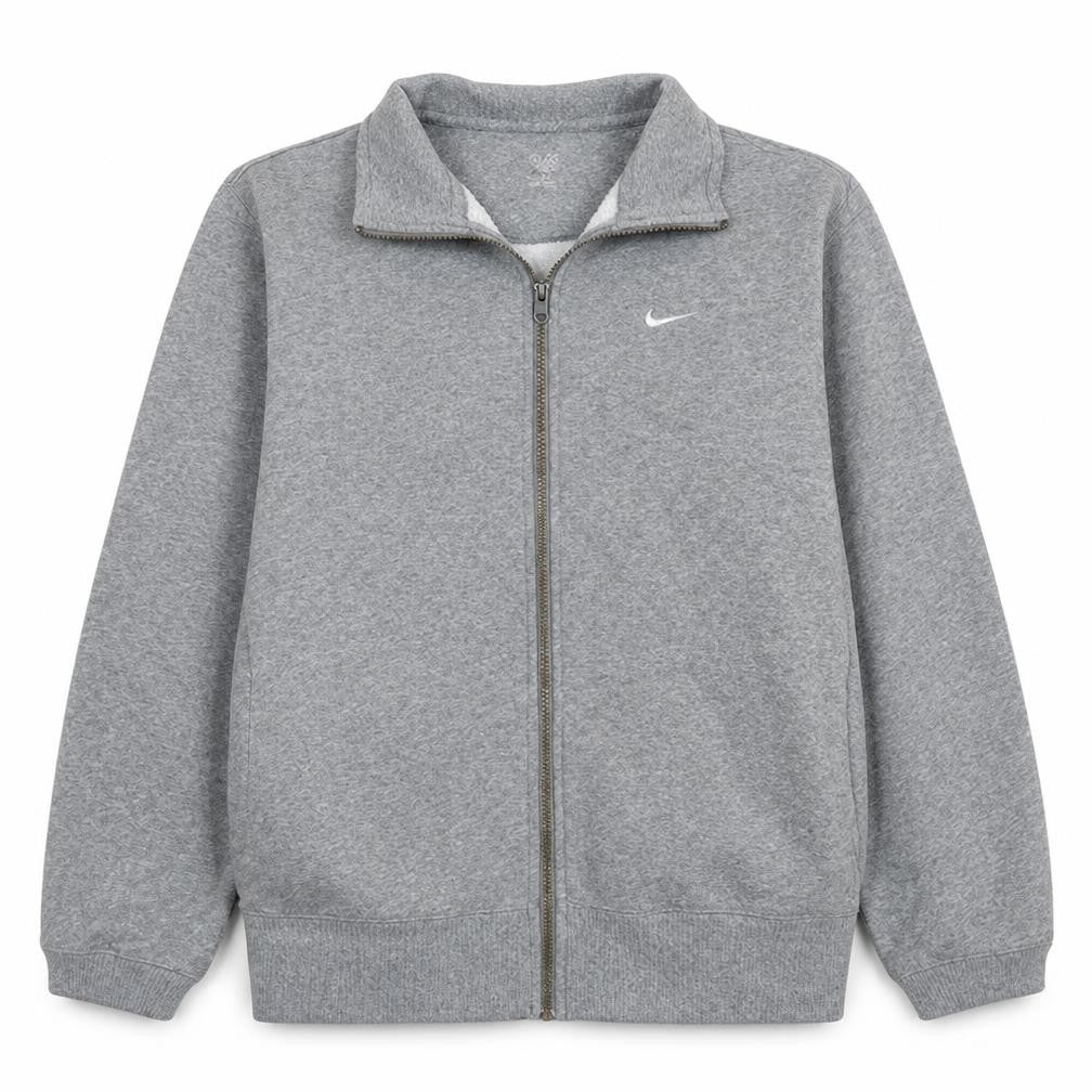 Nike Men's Grey Full Zip Sweatshirt Large Classic Style