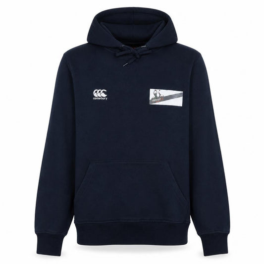 Canterbury Men's Blue Pullover Hoodie L Sports Fleece Rugby