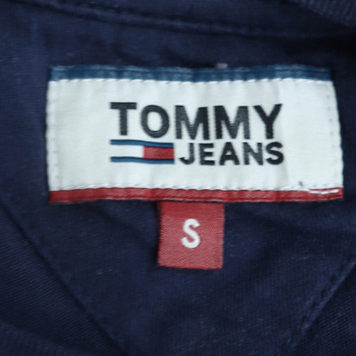 Tommy Jeans Men Blue Colourblock Cotton T-Shirt Size S