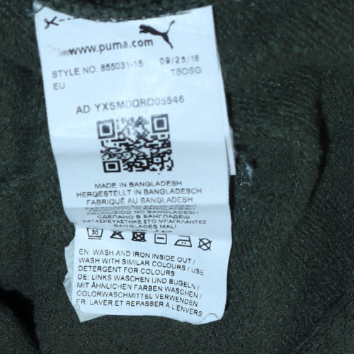 Puma Men's Green XL Pullover Hoodie Fleece Sports Sweatshirt
