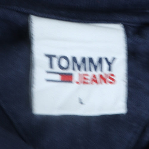 Tommy Jeans Men's Navy Short Sleeve Cotton Graphic T-Shirt Size L