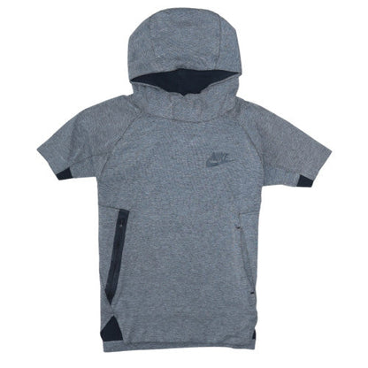 Nike Boys Grey Pullover Short Sleeve Hoodie 12-13 Years Regular Fit