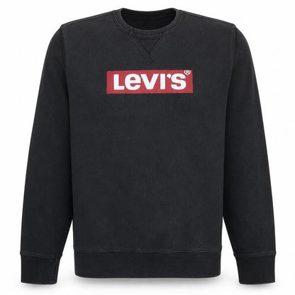 Levi's Men's Black Small Graphic Logo Pullover Sweatshirt