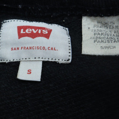 Levi's Men's Black Small Graphic Logo Pullover Sweatshirt