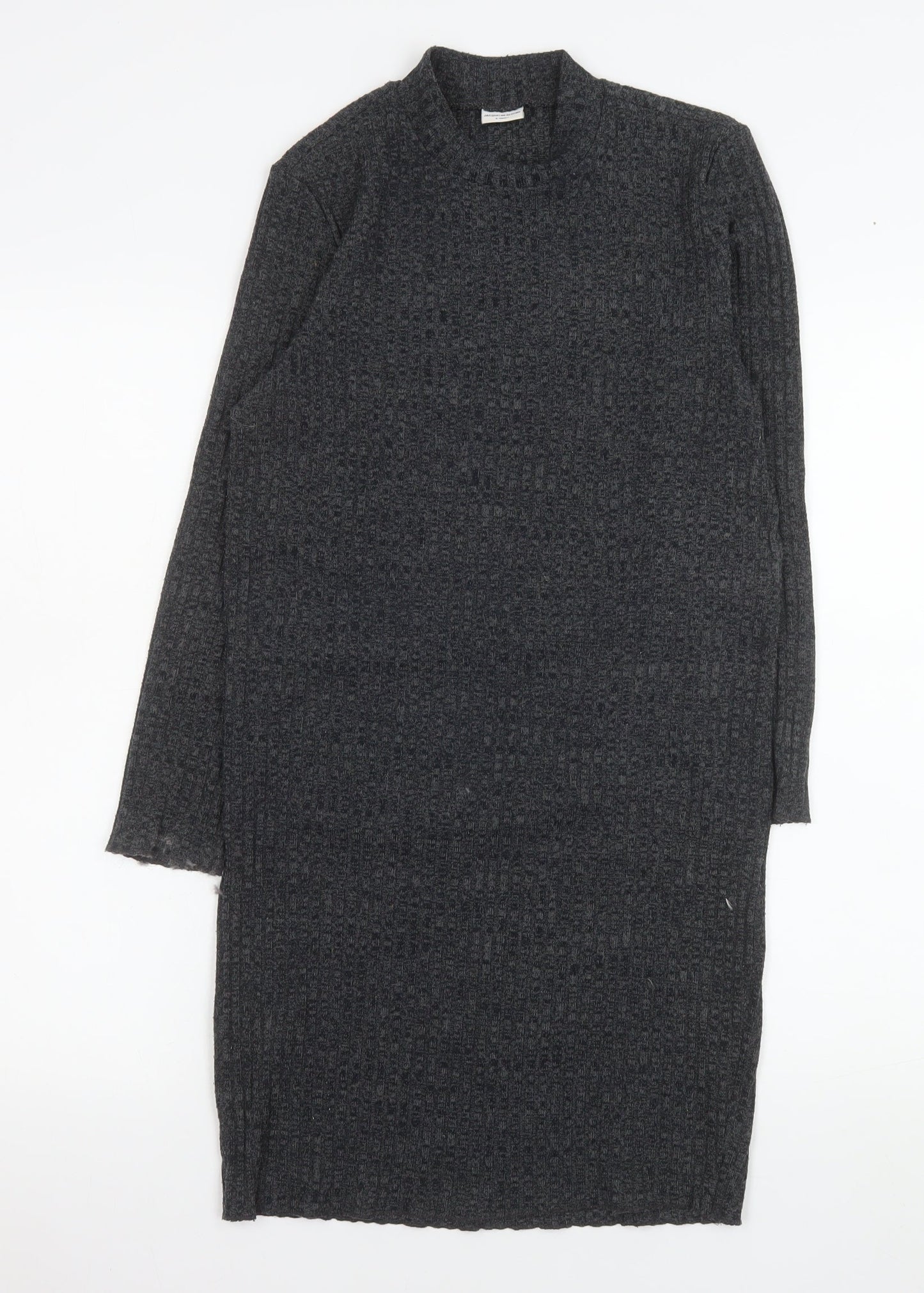 Jacqueline de Yong Womens Grey XS Knit Bodycon Dress