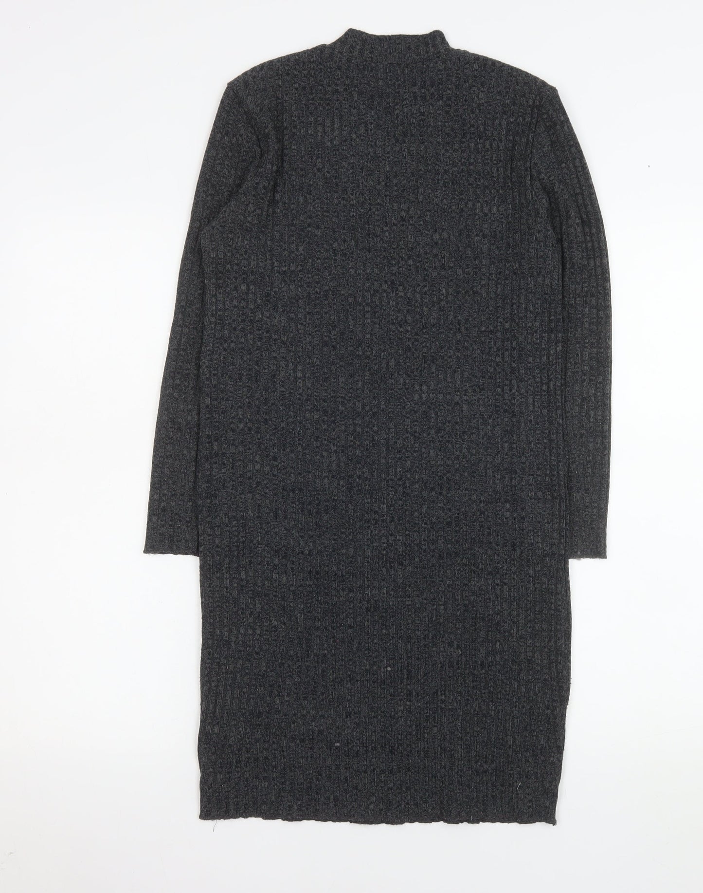 Jacqueline de Yong Womens Grey XS Knit Bodycon Dress