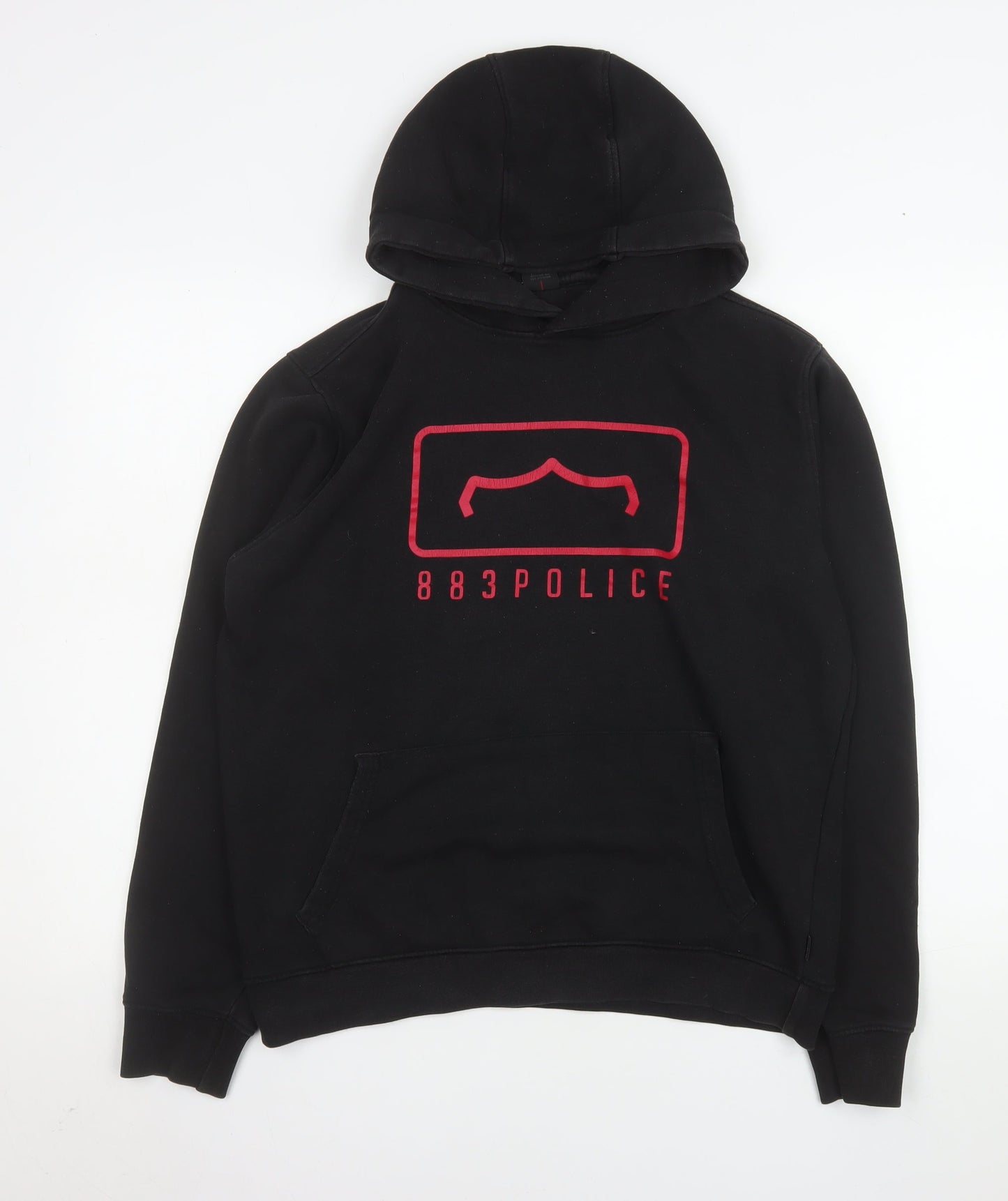 883 Police Men's Black Graphic Pullover Hoodie Size M