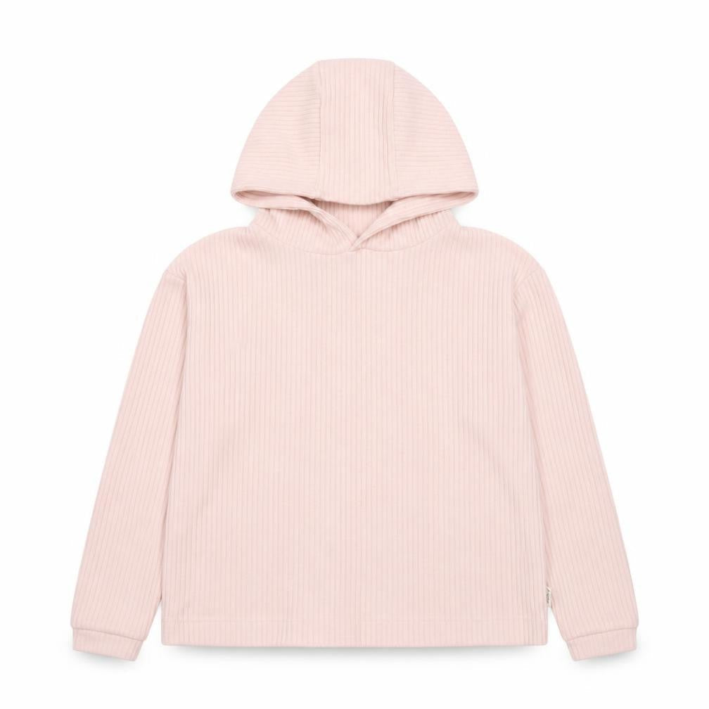 Firetrap Girls Pink Ribbed Pullover Hoodie Size 13 Years Viscose Blend