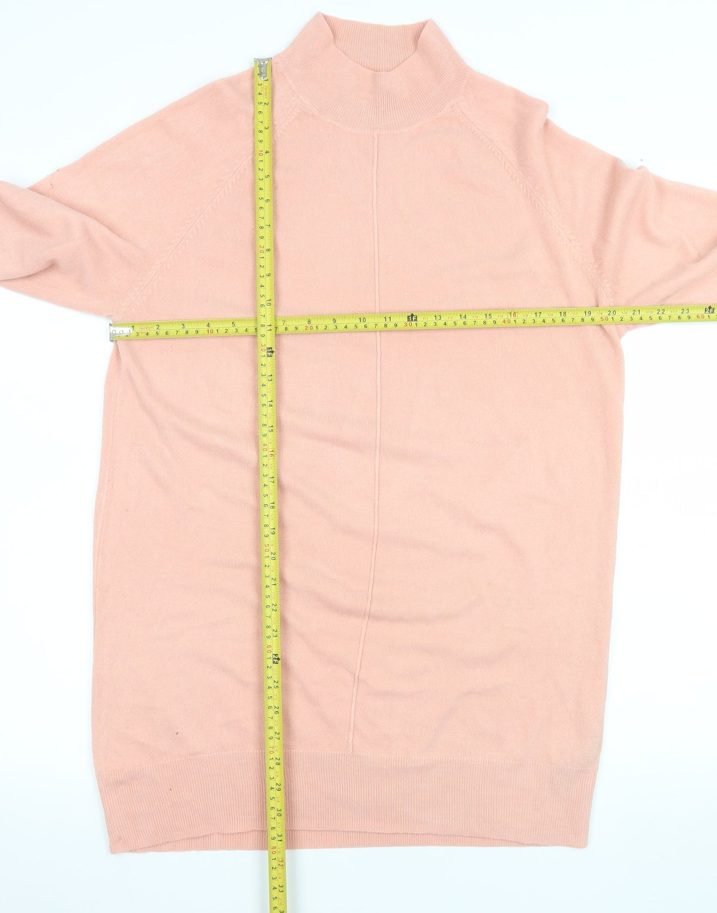 Very Women's Pink Mock Neck Long Sleeve Knit Jumper Size 14