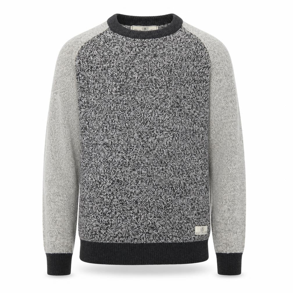 Next Men's Grey Chunky Knit Crew Neck Pullover Jumper Size M