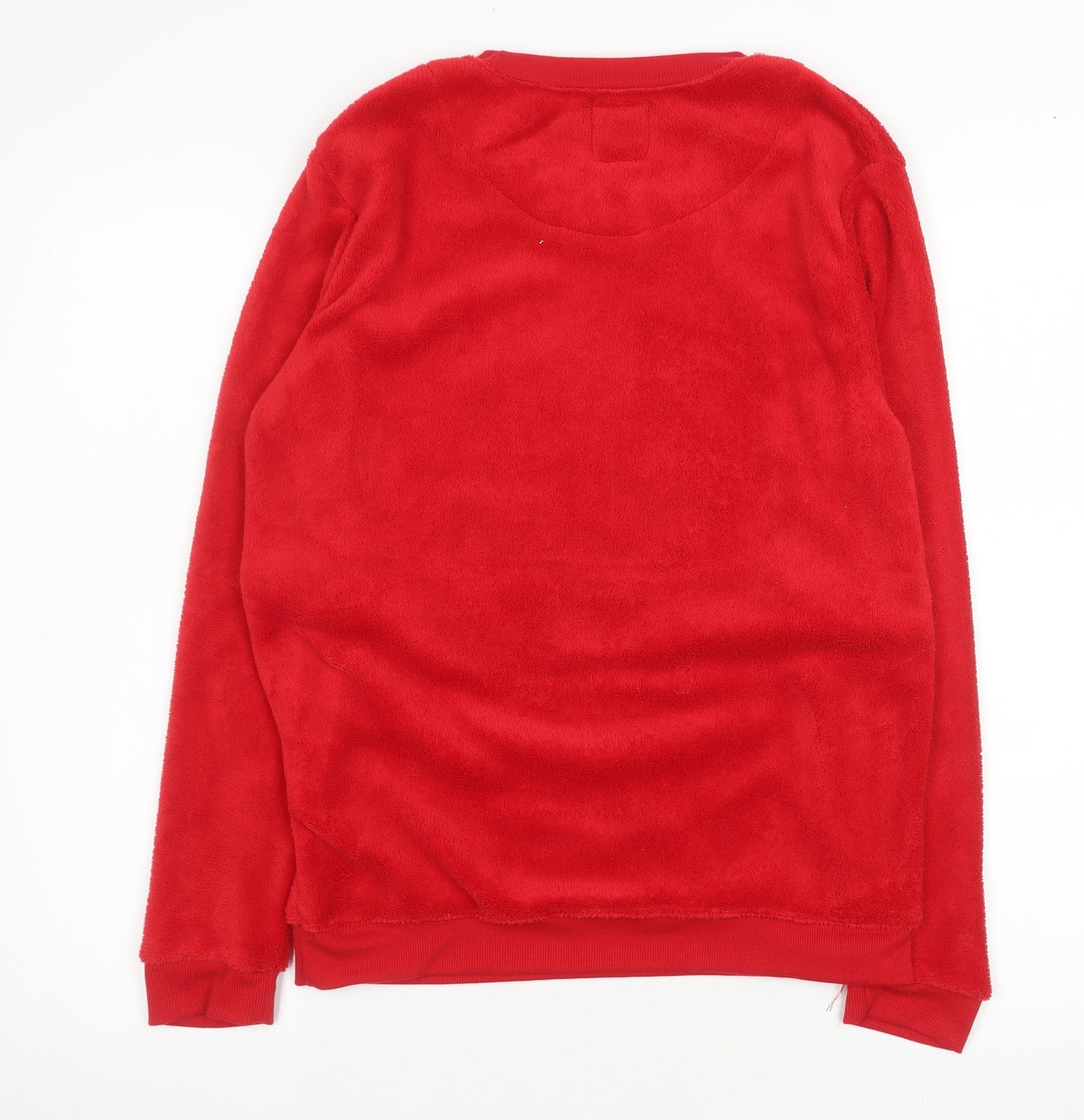 Disney Womens Red Fleece Minnie Mouse Pyjama Top Size 10-12