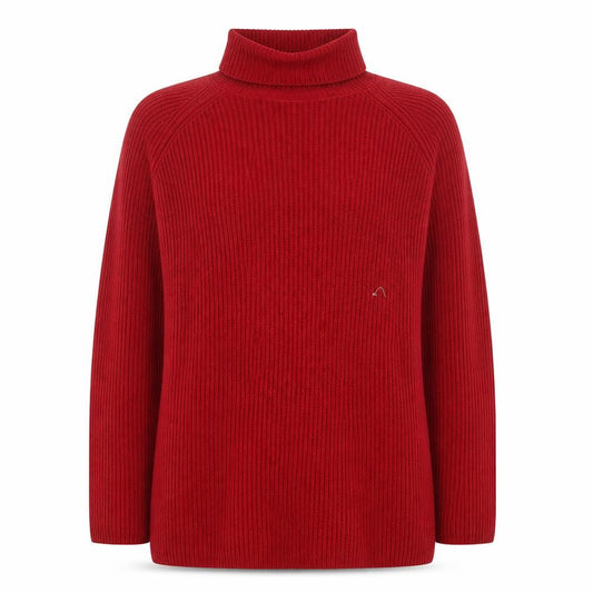 Marks & Spencer Womens Red Roll Neck Acrylic Jumper Size 10