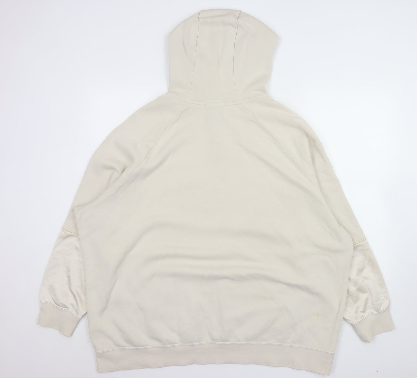 Nike Women’s Beige Hooded Pullover Sweatshirt XL Gold Logo