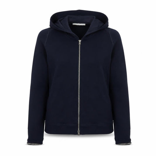 Marks & Spencer Women’s Black Hooded Full Zip Cotton Jacket UK 10