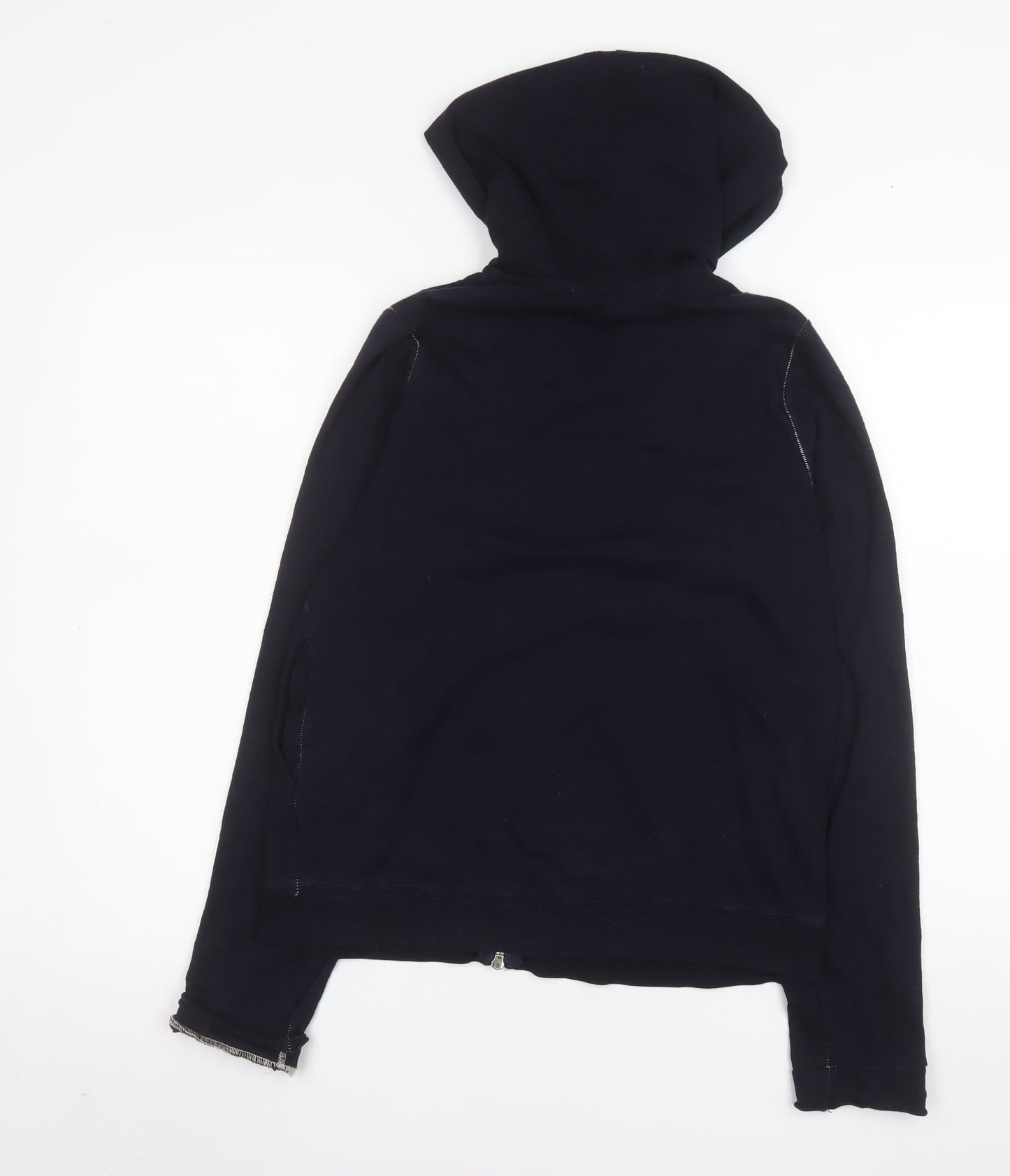 Marks and Spencer Women’s Black Hooded Full Zip Cotton Jacket UK 10
