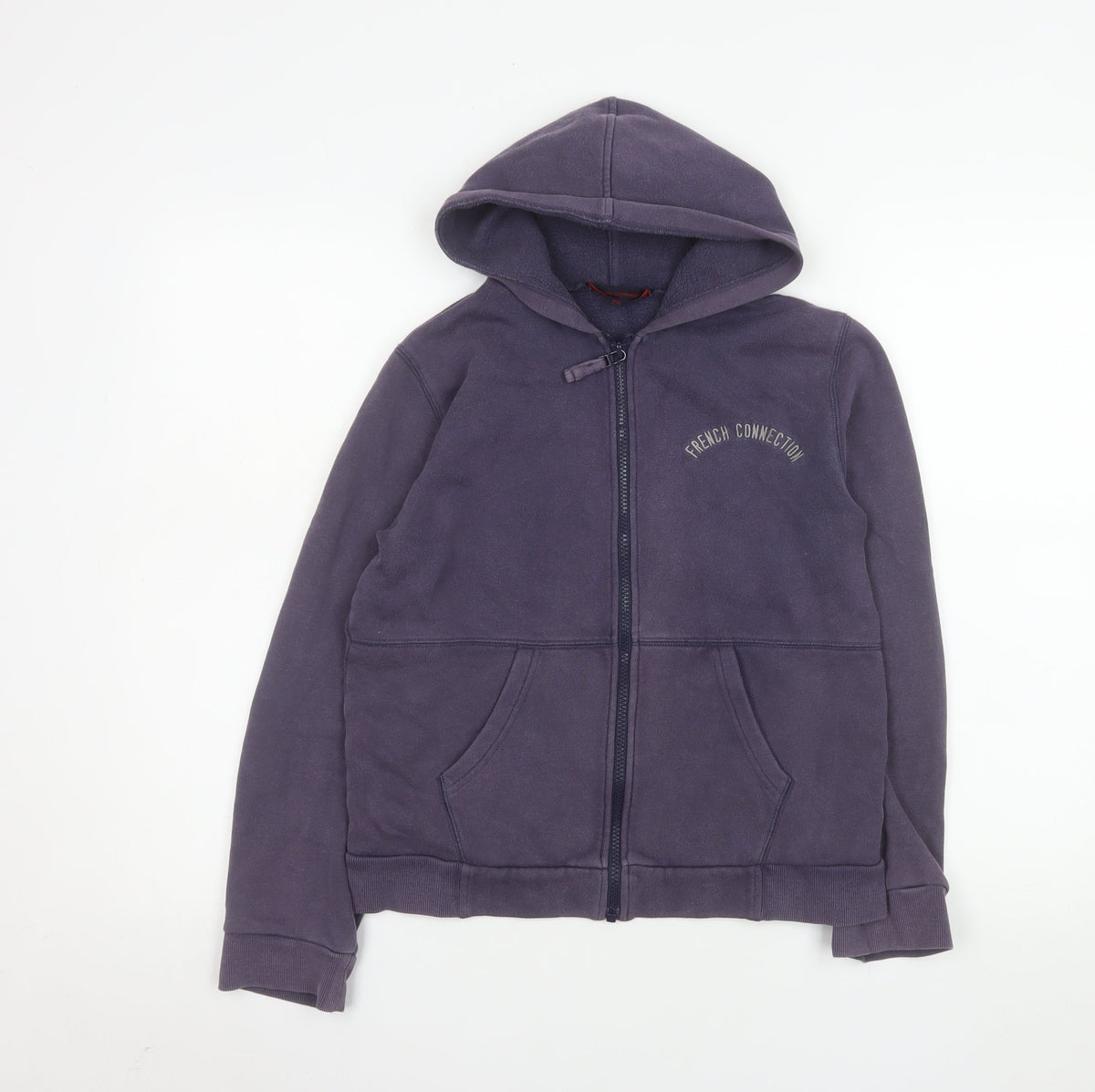 French Connection Girls Purple Hooded Full Zip Fleece Jacket Age 12