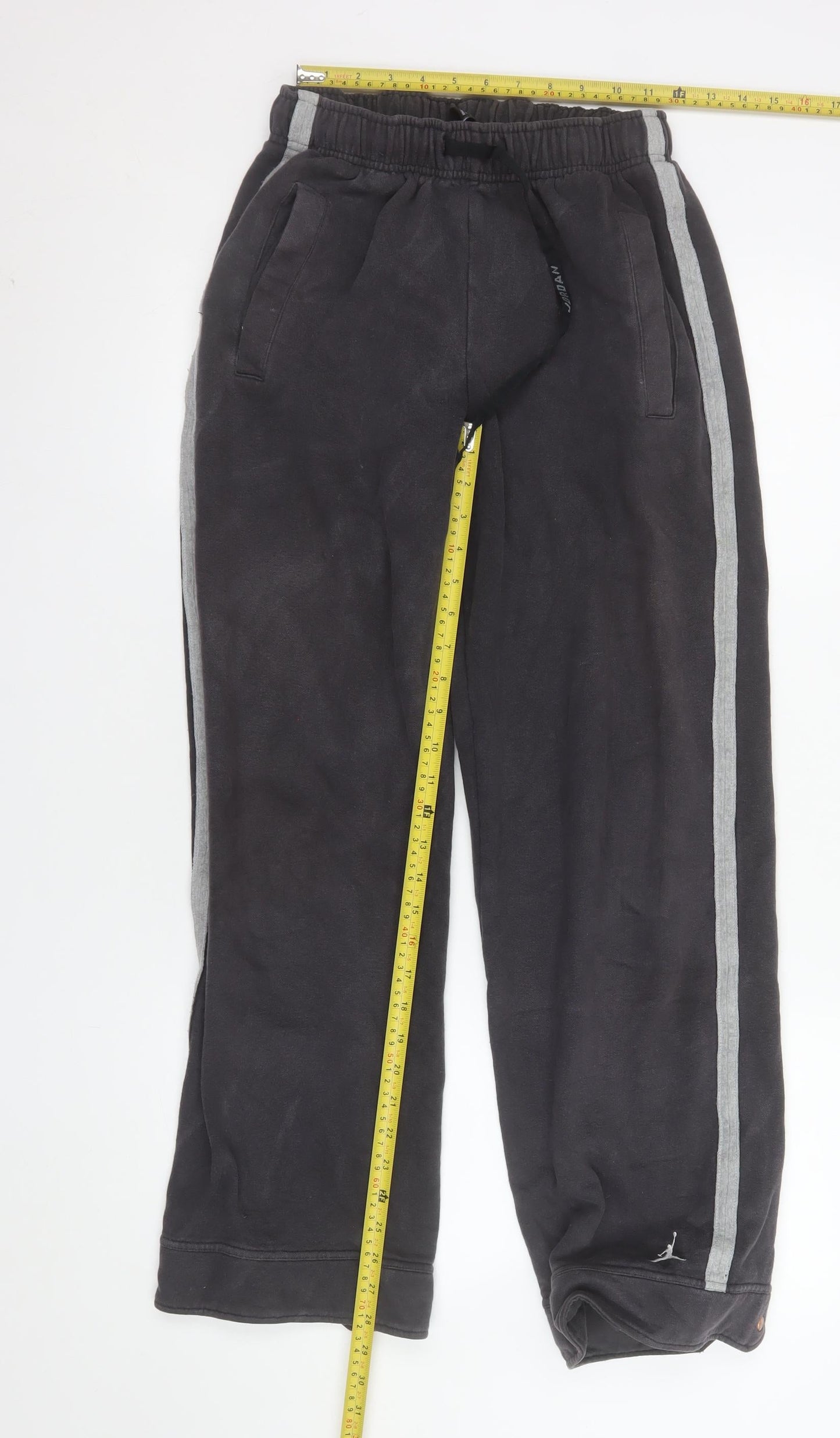 Jordan Men's Black M Track Pants with Side Stripes