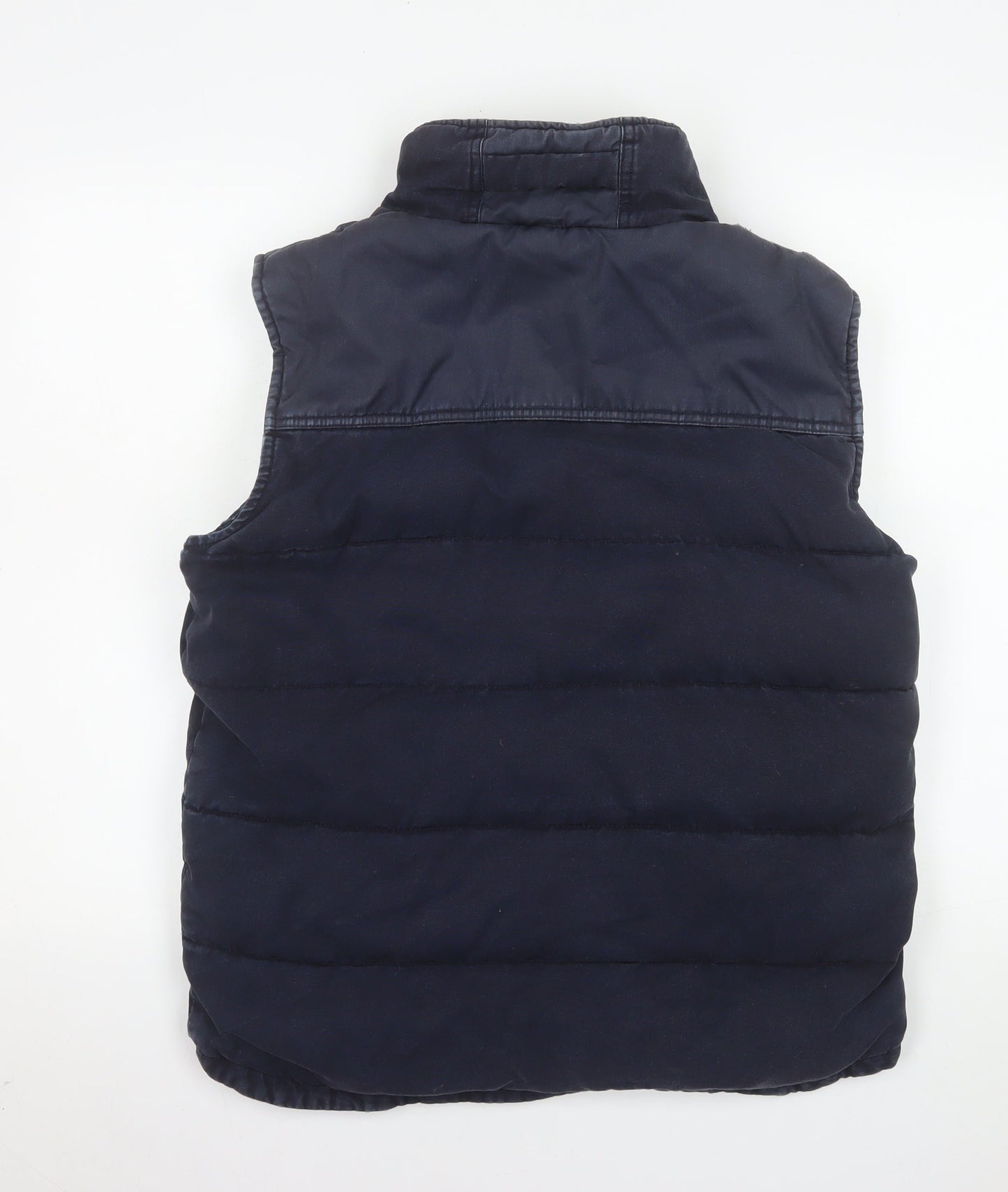 Tom Joule Women's Blue Puffer Waistcoat M Snap Quilted Sleeveless
