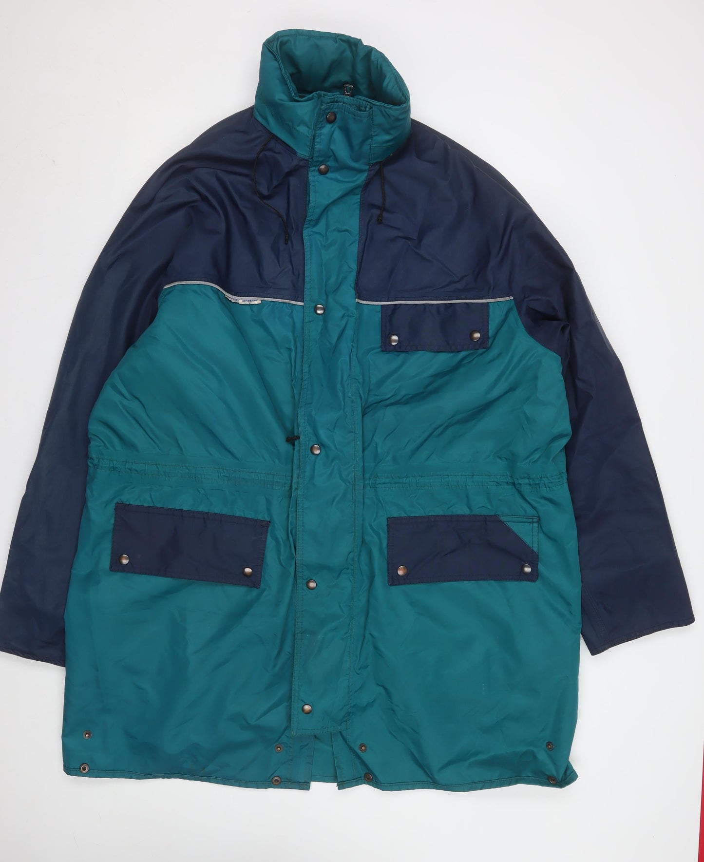 Kind Workwear Mens Teal & Navy XXL Waterproof Parka Jacket