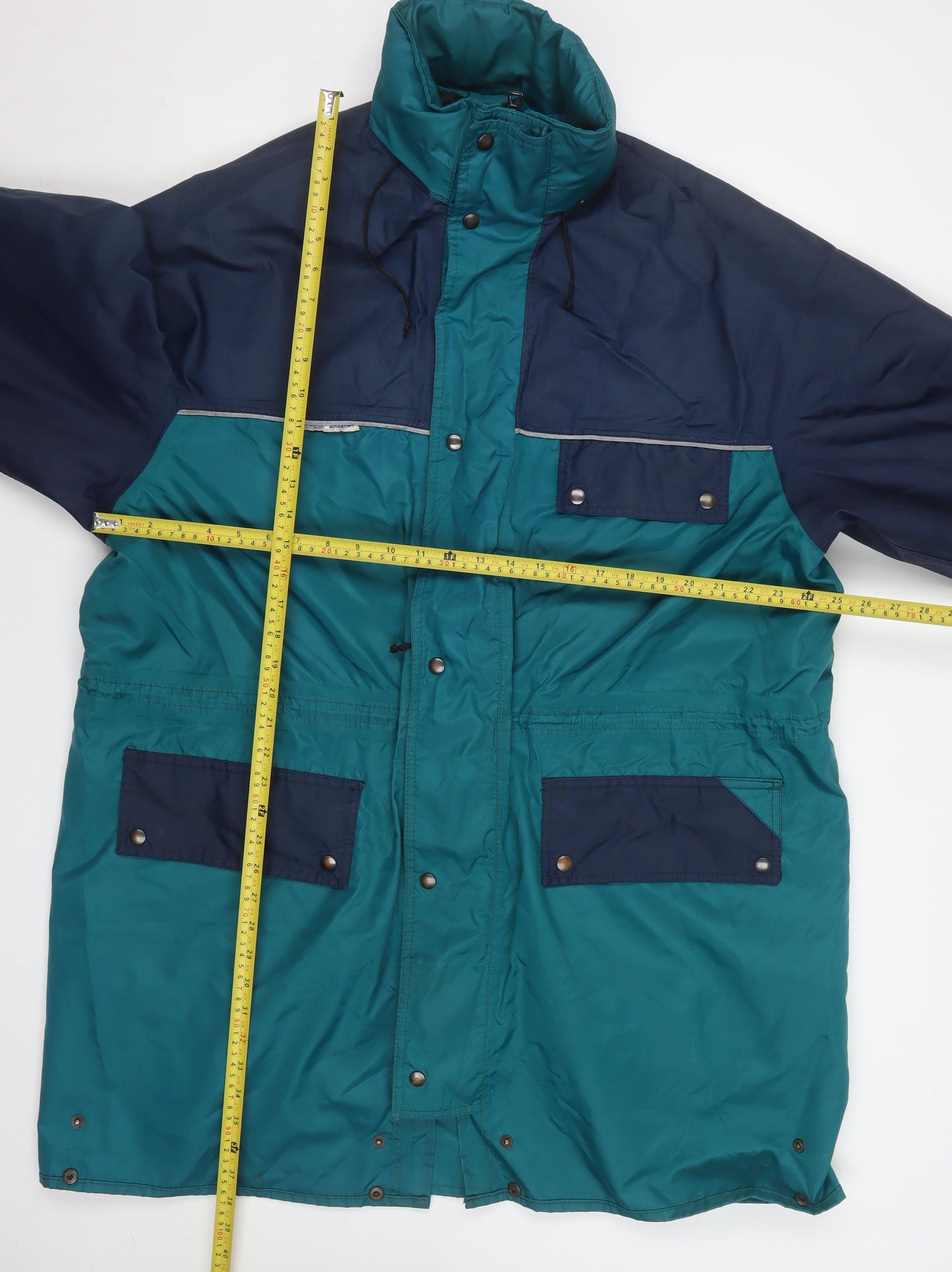 Kind Workwear Mens Teal & Navy XXL Waterproof Parka Jacket